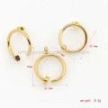 2015 fashion new arrival round gold store designs for jewelry sets